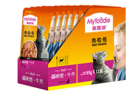 麦富迪 亲嘴鱼猫条 三文鱼+卵磷脂84g