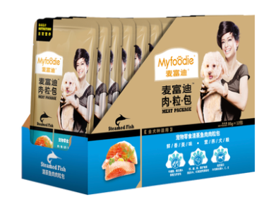 麦富迪 肉粒包犬湿粮 清蒸鱼肉95g